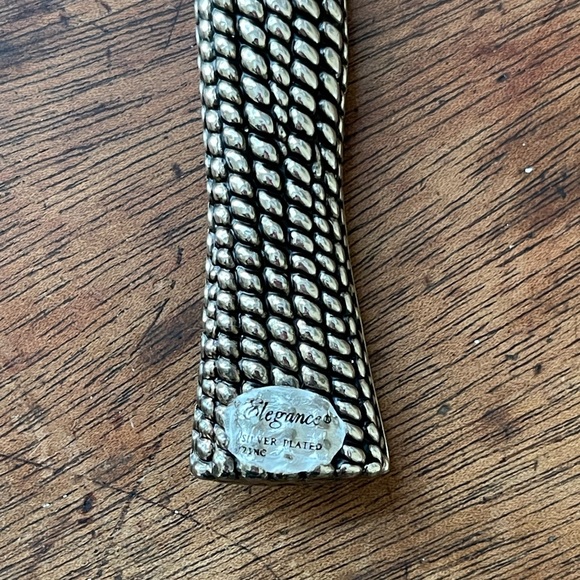 Vintage Elegance silver plated serving spoon - Picture 3 of 4